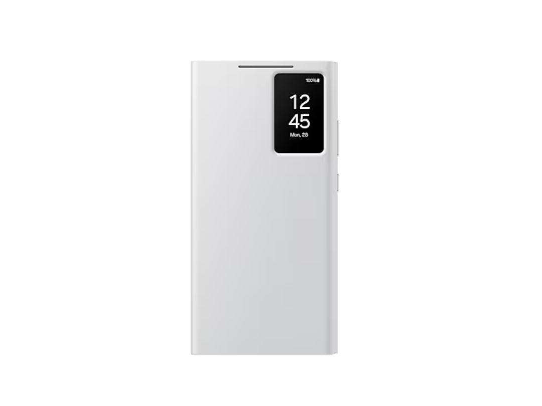 Buy Samsung Galaxy S24 Ultra Smart View Wallet Case - White in Qatar Buy Samsung Galaxy S24 Ultra Smart View Wallet Case - White in Qatar
